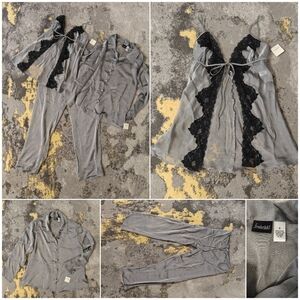 Vintage Y2K Fredericks Of Hollywood Sheer 3pc Set NWT